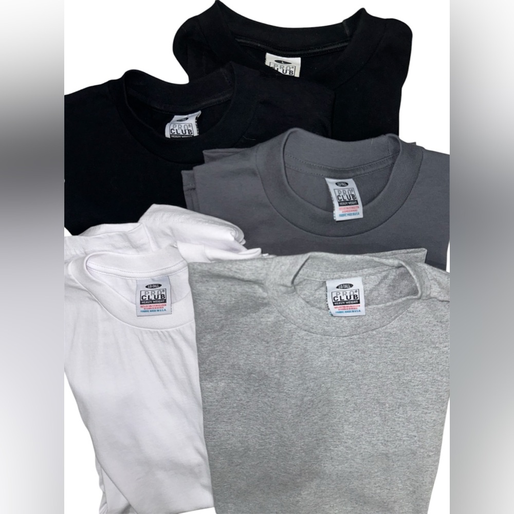 PRO-CLUB Heavy Weight Shirt Bundle